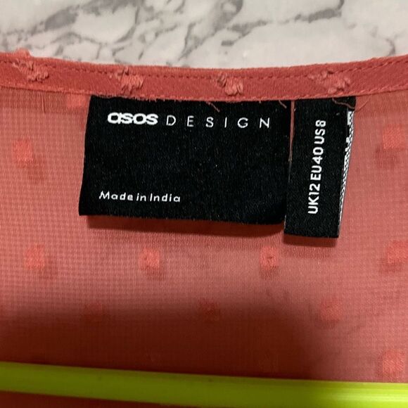 ASOS Floral Embroidered Skater Dress with Bell Sleeves – Sz 8 - Picture 7 of 12